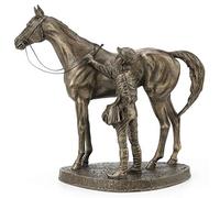 Unsaddling the First by David Geenty Cold Cast Bronze Sculpture H17cm
