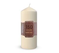 Unscented Church Pillar Candles Thick Round White Classic Table Long Burn Time