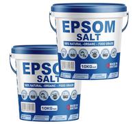 Unscented Epsom Bath Salts 20kg | 100% Natural Magnesium Sulphate Crystals | Essential Oil Infused Bath & Foot Soak | Relaxing Mineral Salts for Sleep, Stress Relief & Muscle Recovery