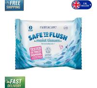 Unscented Organic Wipes | 30 Flushable Wipes for Sensitive Skin & Green Living
