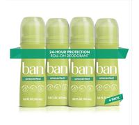 Unscented Original Roll-On Antiperspirant Deodorant by Ban for Unisex - 3.5 oz Deodorant