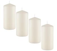 Unscented Pillar Candles 4pk - These Pillar Candles are A Great Value Essential for Any Home, Providing A Warm, Relaxing Light - The Candles Burn for Approximately 55 Hours Each