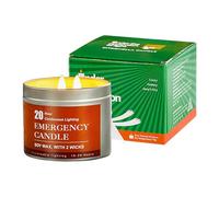 Unscented Survival Candle - 7.5x6cm Light, Burn Time 20 to 30 Hours | Outdoor Equipment For Lighting Shelters Against Storms And Disasters For A