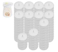 Unscented White Tea Light Candles,100 3 to 4-Hour Burn Time Candles - Warm White Night Lamp for Home, Travel, Crafts, and Any Other Special Occasions