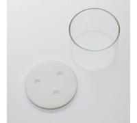 Unsealed Three Electrode Electrochemical Electrolysis Device - High Borosilicate Glass Reaction Tank Container(100ml)