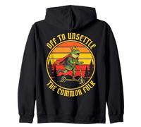 Unsettle The Common Folk Frog King Funny To Zip Hoodie