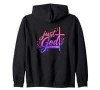 Unshakable Faith Over Chance Christian Message Zip Hoodie