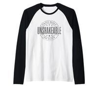 Unshakeable Faith Built On Rock Bible Christian Raglan Baseball Tee