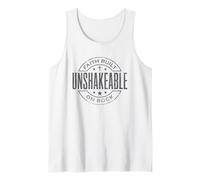 Unshakeable Faith Built On Rock Bible Christian Tank Top