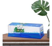 Unsinkable Boat | Clear Acrylic Ship in Water, Unique Pandas Water Drift Decor - Fluid Boat Table Decoration, Unsinkable Ship Toy for Table Desk Shelf Windowsill