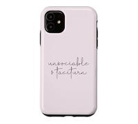 UNSOCIABLE AND TACITURN Jane Austen Pride & Prejudice Meme Case for iPhone 11
