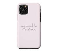 UNSOCIABLE AND TACITURN Jane Austen Pride & Prejudice Meme Case for iPhone 11 Pro