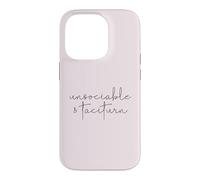 UNSOCIABLE AND TACITURN Jane Austen Pride & Prejudice Meme Case for iPhone 14 Pro