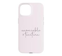 UNSOCIABLE AND TACITURN Jane Austen Pride & Prejudice Meme Case for iPhone 15