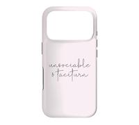 UNSOCIABLE AND TACITURN Jane Austen Pride & Prejudice Meme Case for iPhone 17 Pro