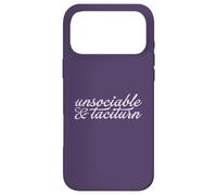 UNSOCIABLE AND TACITURN Jane Austen Pride & Prejudice Meme Case for iPhone 17 Pro Max