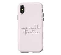 UNSOCIABLE AND TACITURN Jane Austen Pride & Prejudice Meme Case for iPhone X/XS