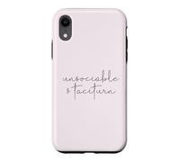 UNSOCIABLE AND TACITURN Jane Austen Pride & Prejudice Meme Case for iPhone XR