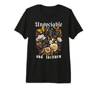 UNSOCIABLE and TACITURN Jane Austen Pride & Prejudice Meme Premium T-Shirt