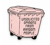 Unsolicited Opinions from Random People Dumpster Metal Phone Sticker with 3M Sticky Backing