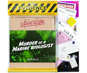 Unsolved Murder Mystery Game,Cold Case File Investigation,Cryptic Killers,Detective Clues, Date Nights and Party Groups,Murder of a Marine Biologist