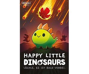 Unstable Games, Happy Little Dinosaurs, Basic Game, Party Game, Card Game, 2-4 Players, From 8+ Years, 30-60 Minutes, German, Multicoloured, Colourful