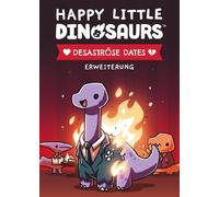 Unstable Games, Happy Little Dinosaurs - Disastrous Dates, Expansion, Party Game, Card Game, 2-4 Players, From 8+ Years, 30-60 Minutes, German, Multicoloured, Colourful