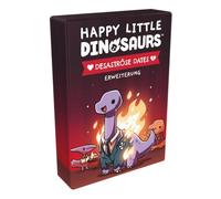 Unstable Games, Happy Little Dinosaurs - Disastrous Dates, Expansion, Party Game, Card Game, 2-4 Players, From 8+ Years, 30-60 Minutes, German, Multicoloured, Colourful