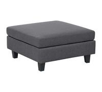 Ottoman UNSTAD Fabric Dark Grey