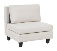Beliani 1-Seat Section UNSTAD Fabric Light Beige