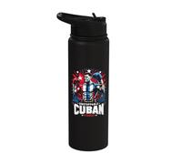 Unstoppable Cuban Force Boxing Pride Stainless Steel Insulated Water Bottle