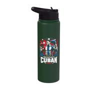 Unstoppable Cuban Force Boxing Pride Stainless Steel Insulated Water Bottle