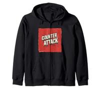 Unstoppable Force of the Counter Attack Zip Hoodie
