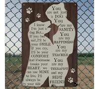 Unstoppable Loyalty of Dogs - Rustic Wall Art in Aluminium and Tin Metal Sign - 20 x 30 cm Vintage Indoor and Outdoor Decoration for Home, Office, Cafe, Garden and Farm