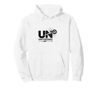 Unstoppable: Motivational Gear Design for Achievers Pullover Hoodie, Adult Unisex, White, Medium