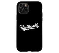Unstoppable Retro Script Motivational Typography Design Case for iPhone 11 Pro