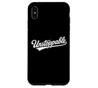 Unstoppable Retro Script Motivational Typography Design Case for iPhone XS Max