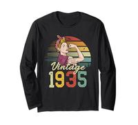 Unstoppable Strong Beautiful Vintage 90th Birthday Women Long Sleeve T-Shirt