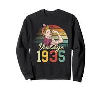 Unstoppable Strong Beautiful Vintage 90th Birthday Women Sweatshirt