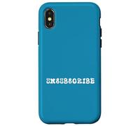 Unsubscribe Anti-Marketing Anti Digital Age Overwhelm Trend Case for iPhone X/XS