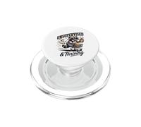 Unsupervised And Thriving Raccoon Coffee Chaos PopSockets PopGrip for MagSafe