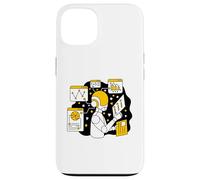 Unsupervised learning vector illustration. Machine Learning Case for iPhone 13