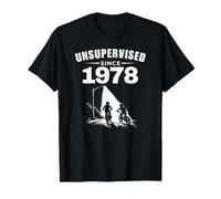 Unsupervised Since 1978 Retro 70s 80s Kid Nostalgia Birthday T-Shirt