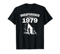 Unsupervised Since 1979 Retro 70s 80s Kid Nostalgia Birthday T-Shirt