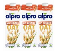 Unsweetened Oat Milk 1L x 3 Compatible with Alpro Long Life Plant Based Drink with Welari Thank You Card | (3 Pack)