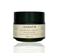Untaintd Grass-Fed Tallow + Bakuchiol Face & Body Balm - 100ml, Collagen Boosting Skincare, Organic Face Moisturiser & Body Moisturiser with Aloe Vera, Squalane Oil and Vanilla, Tallow Face Cream