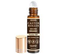 Untamed Organics - 100% Organic Castor Oil Roll-On for Eyebrows, Lips, Dark Circles, Eyelashes and Cuticles (Mild Free Roll)