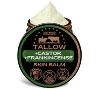 Untamed Organics - Pure and Natural: Handmade from Beef Tallow with 100% Grass, Organic Castor Oil, Raw Organic Beeswax and Pure Frankincense Essential Oil