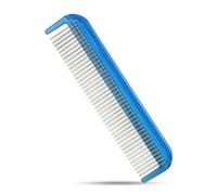 Untangler Cat Comb - 5" with ultra fine silky smooth rotating teeth for gentle mat clearing; 7" with dual-spaced teeth, SkyBlue
