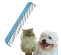 Untangler Cat Comb with silky smooth rotating teeth, 7 inch, Sky Blue